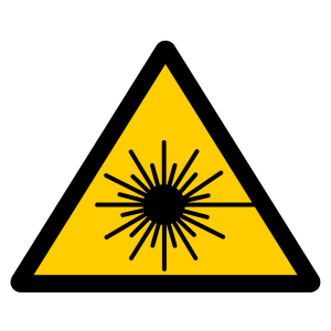 Laser Warning Label Triangle