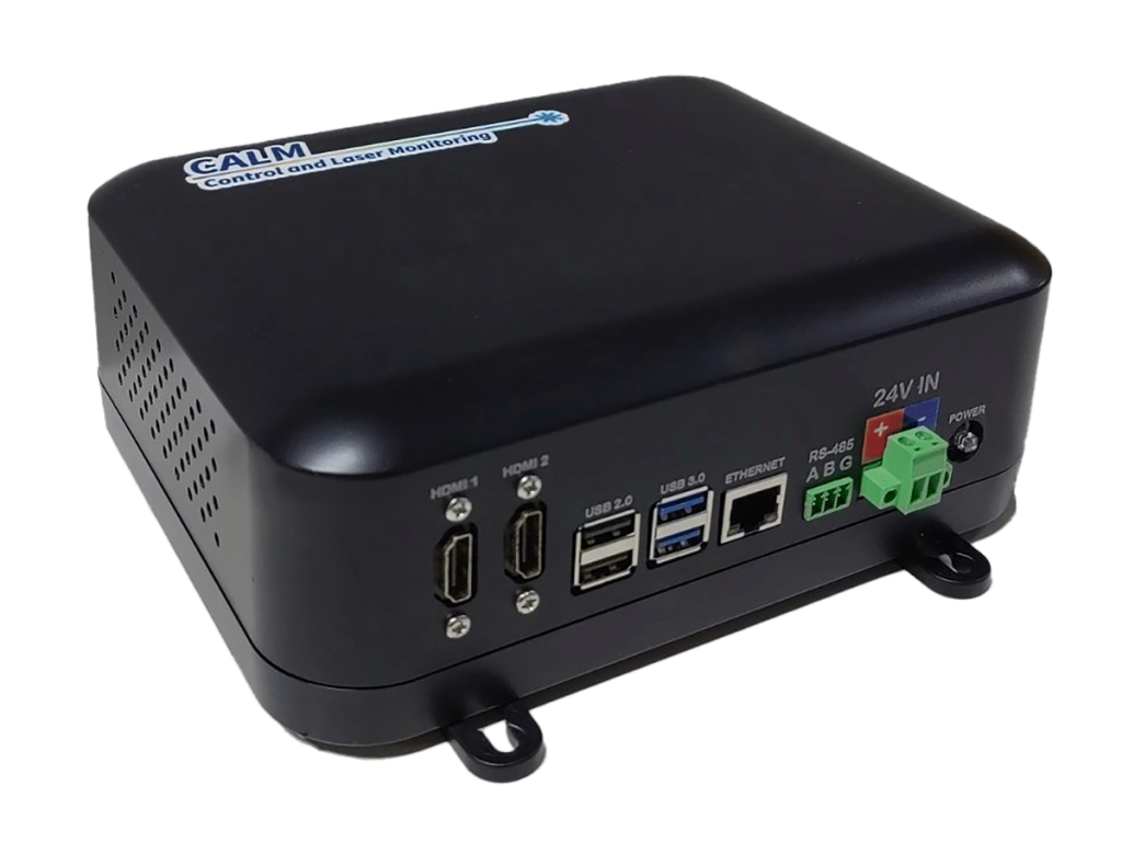 CaLM unit securely placed in its updated packaging for delivery or installation.