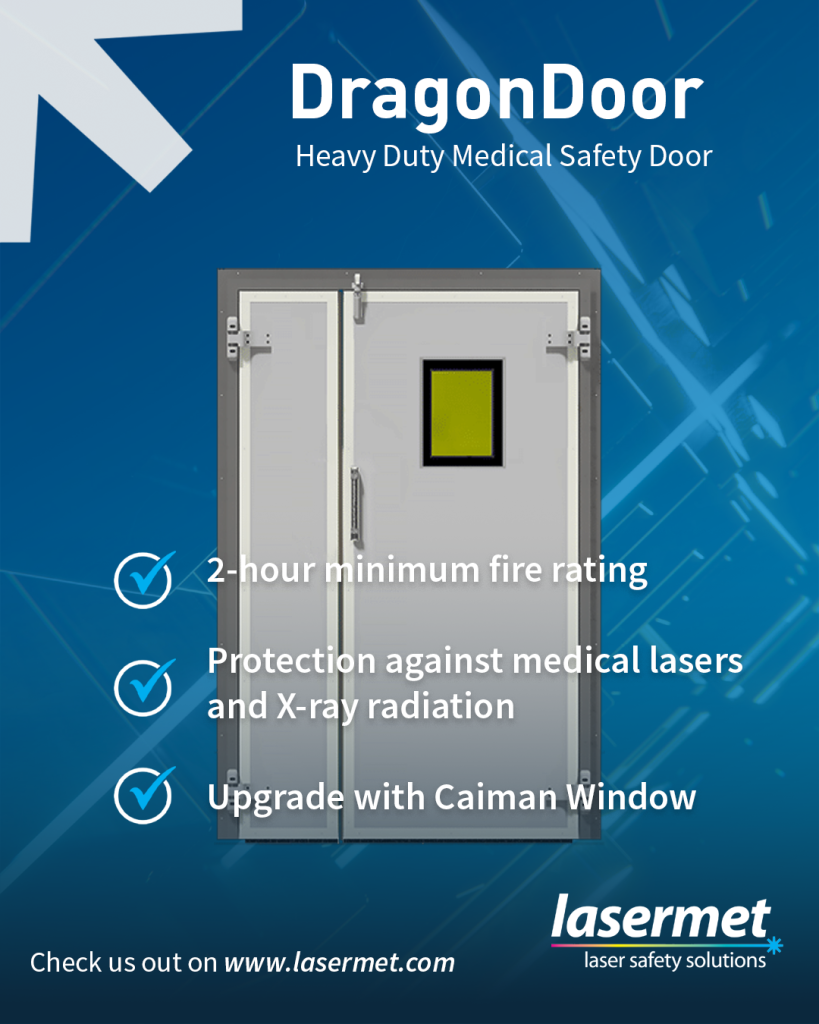 Lasermet DragonDoor Medical Safety Door Infographic