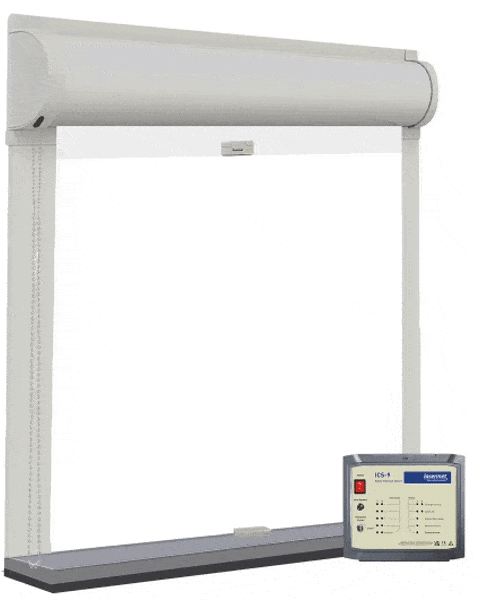 Image showing how Lasermet’s wireless roller blinds function in automatic mode