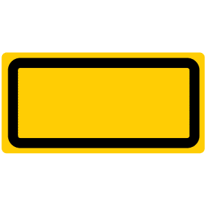 Leeres Laser-Warnschild