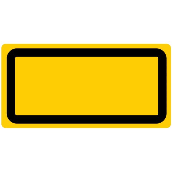 Leeres Laser-Warnschild