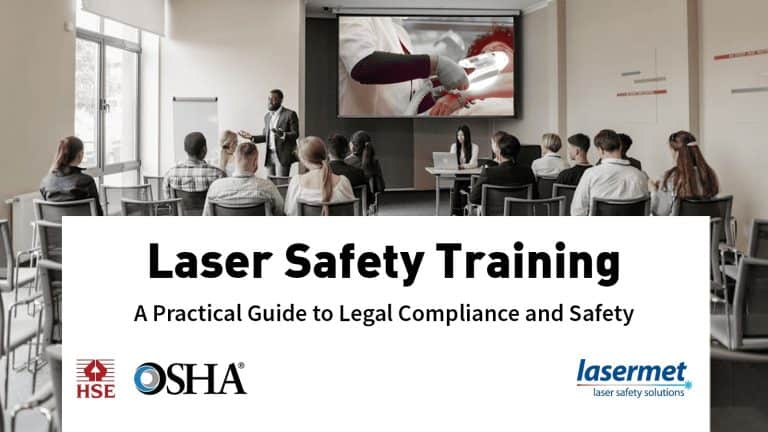 Lasermet Blog post cover for laser safety training