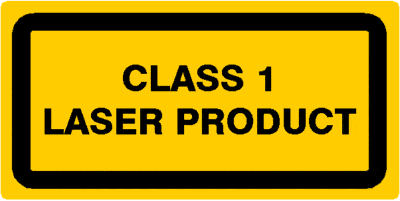 class 1 laser product label