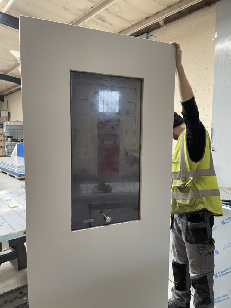 Caiman Laser Safety Blinds installed 