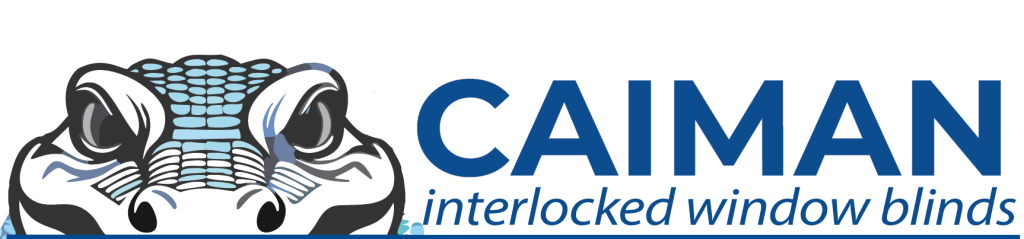 Caiman Interlocked Window Blinds Logo by Lasermet
