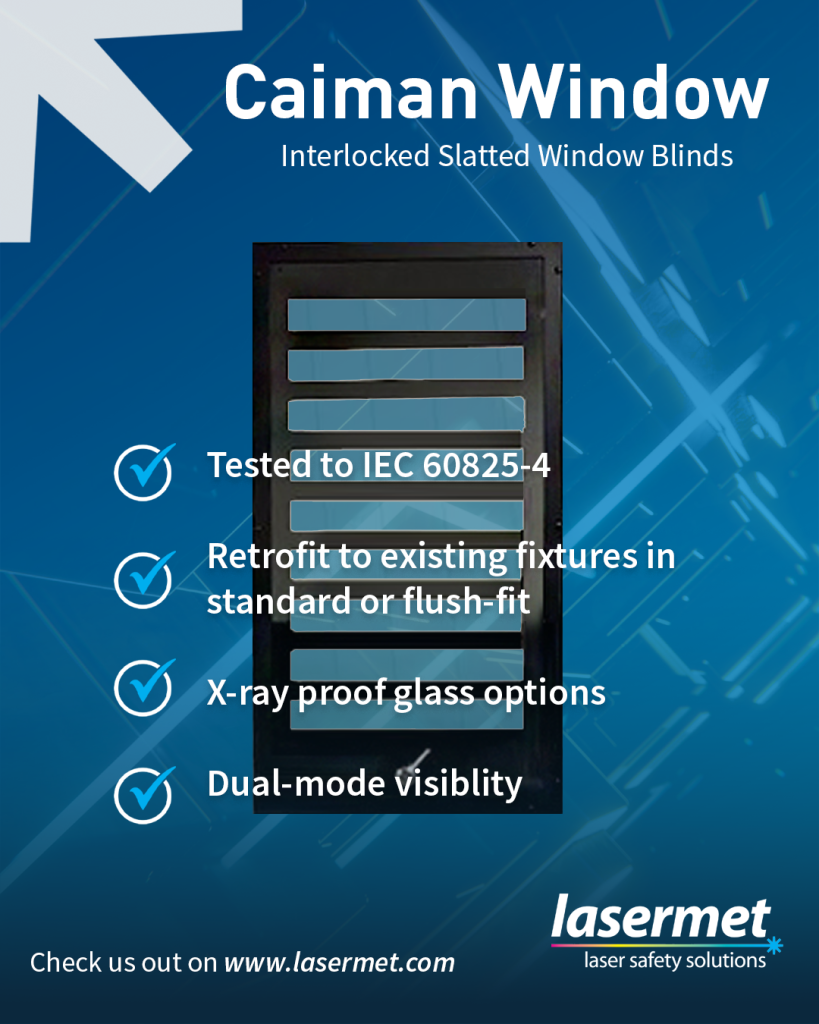 Lasermet Caiman Interlocked Window Blinds Infographic
