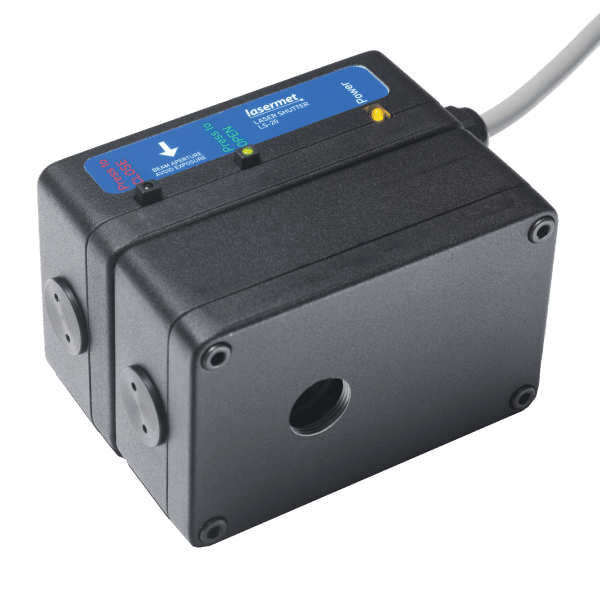 Dual channel laser shutter with 16 mm beam aperture