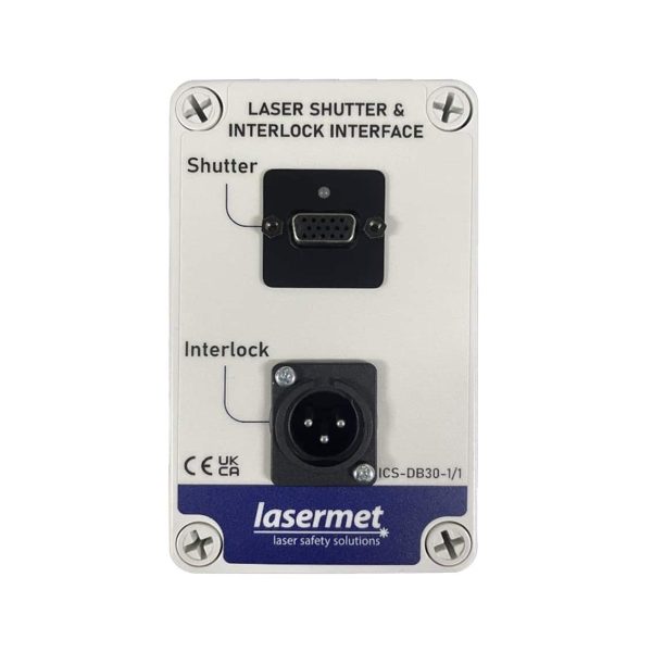 Distribution box connects to one laser shutter and one interlock.