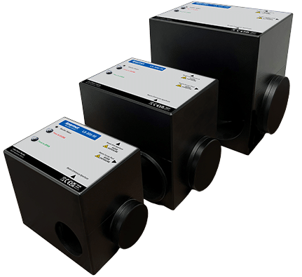 High power laser beam shutters by Lasermet.