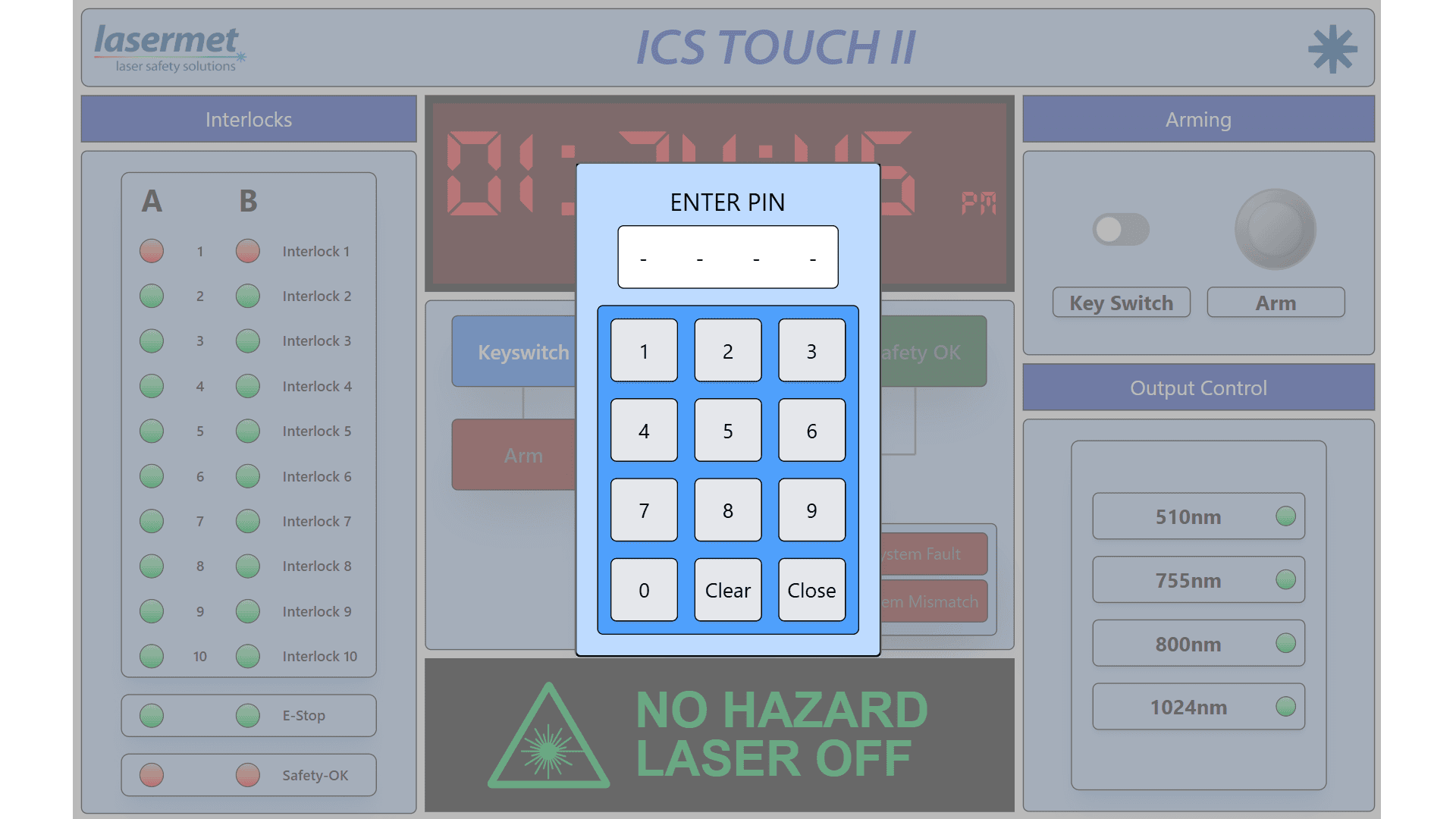 ICS-TOUCH II Interlock Controller - Lasermet USA