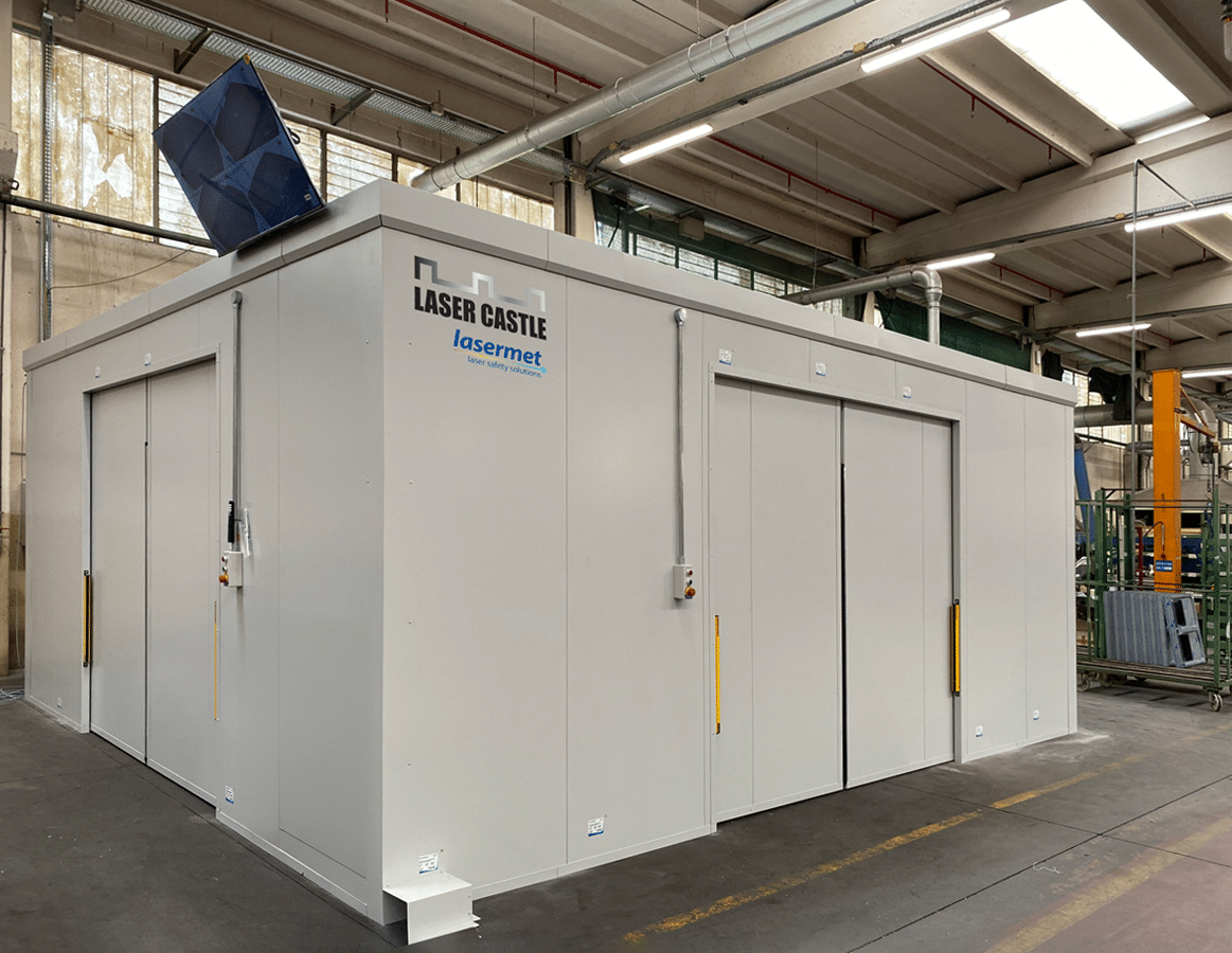 A customisable laser enclosure with CCTV System