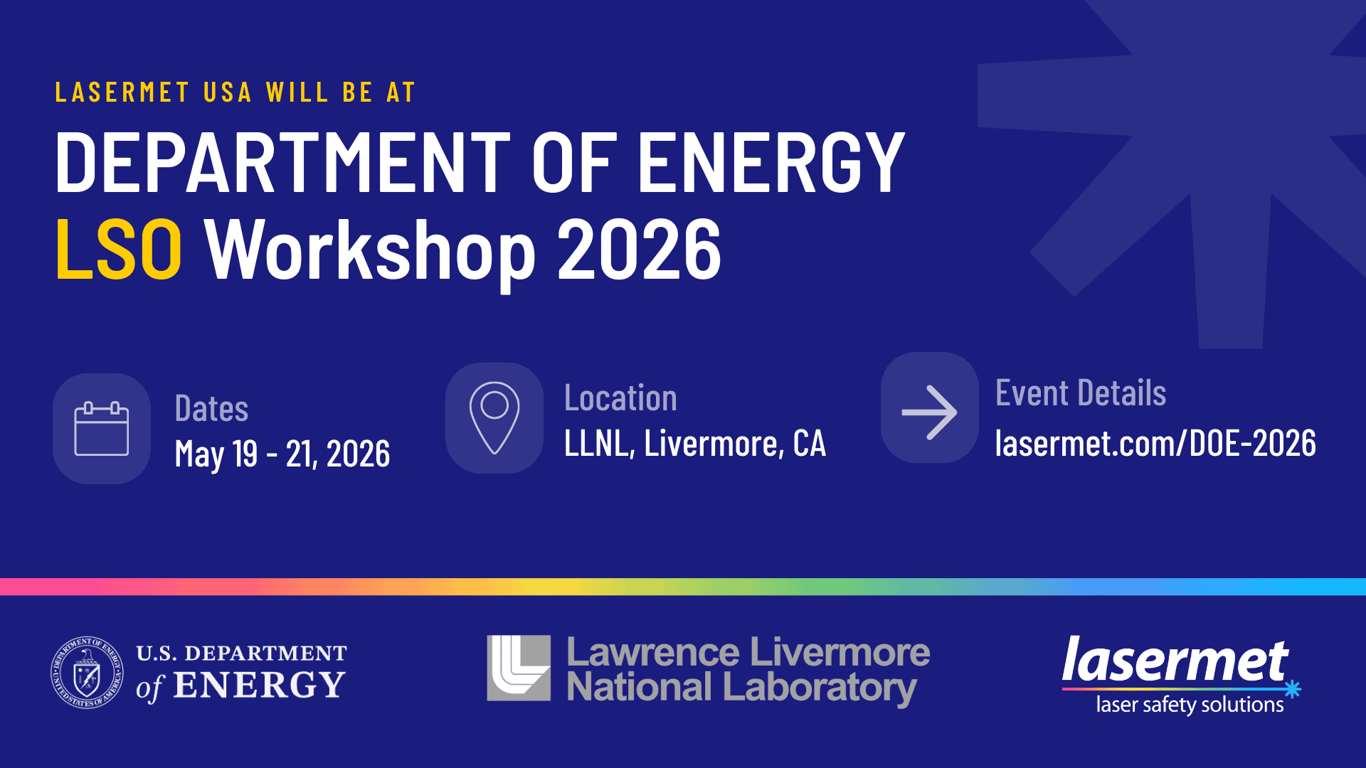 Lasermet at US Department of Energy LSO Workshop 2026