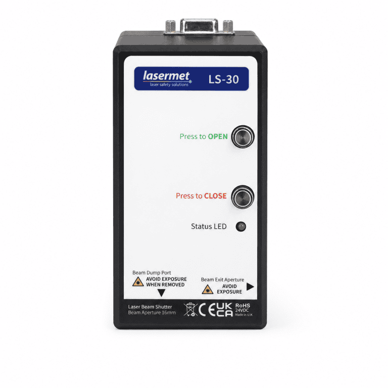 LS-30 Single Channel Laser Shutter Front Lasermet USA