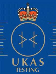 UKAS Accredited Testing logo