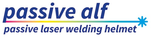 Passive ALF laser welding helmet logo