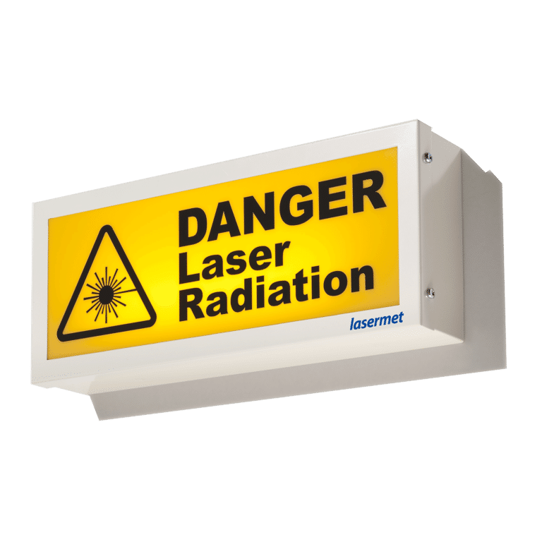 Danger Laser Radiation Sign Lasermet