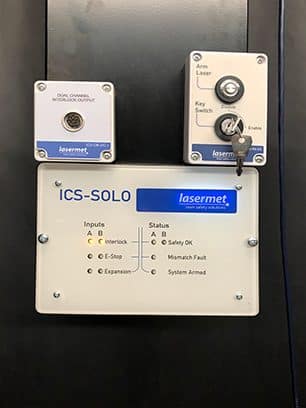 Inside the pod by Lasermet ICS-SOLO 