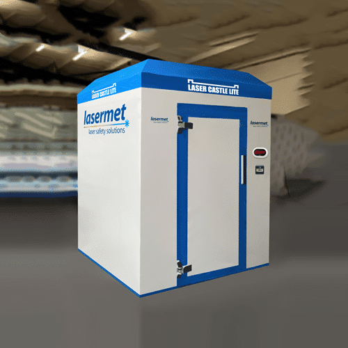 Lasermet Laser Castle Lite 2x2 Laser Castle Lite by Lasermet measuring 2 meters by 2 meters