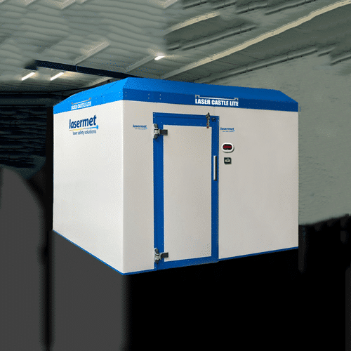 Laser Castle Lite by Lasermet measuring 3 meters by 3 meters