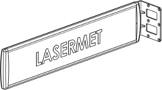 Lasermet Wall Mounted Single IP66 Weatherproof Signs
