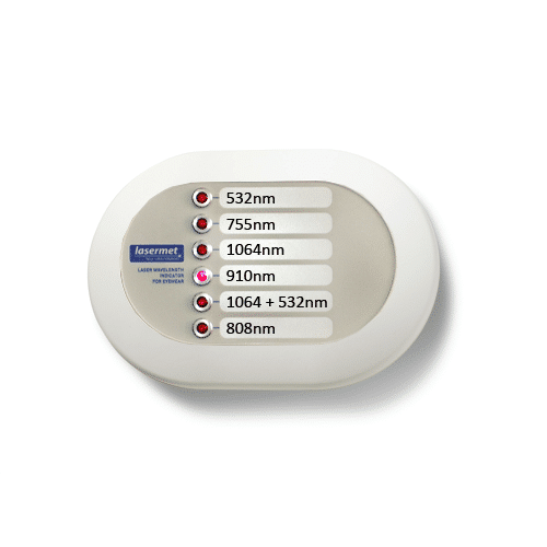 Lasermet Wavelength Indicator for Eyewear