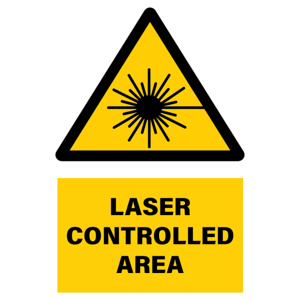 Laser Controlled Area Label