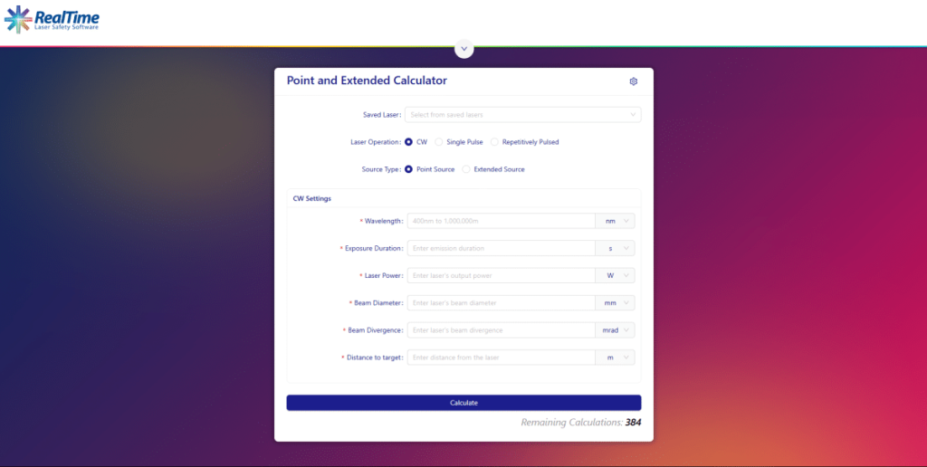 CALCULATE by Lasermet Laser Safety Solutions