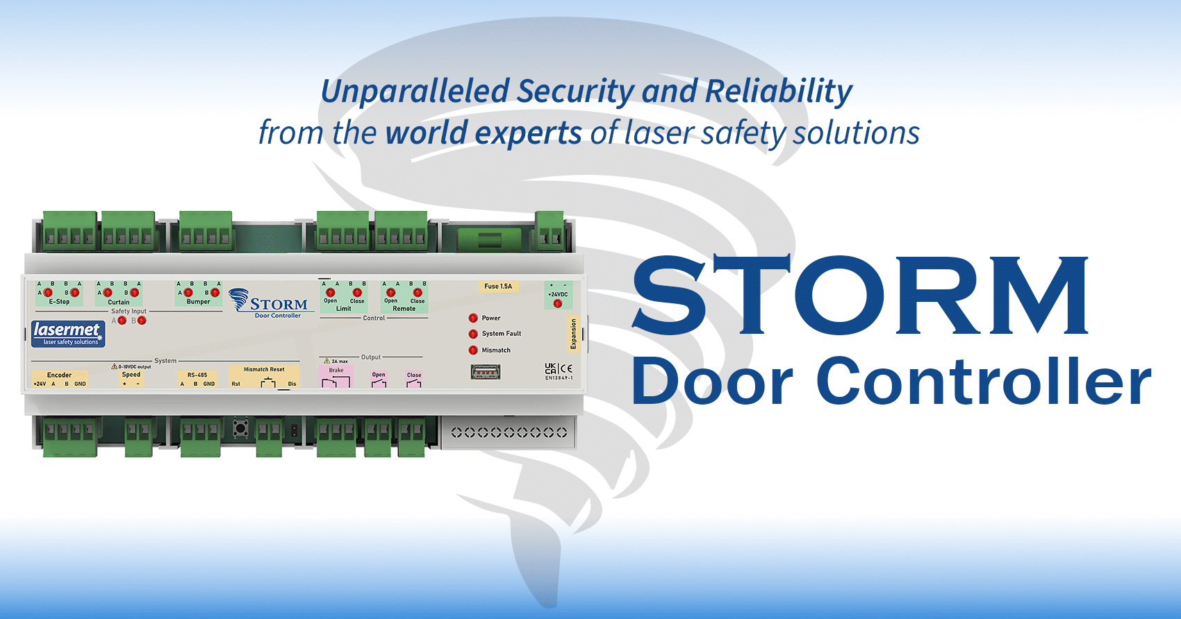 Storm Door Controller Banner 2 by Lasermet Laser Safety Solutions
