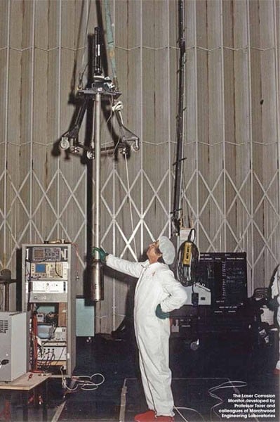Bryan Tozer laser corrosion monitor marchwood by Lasermet Laser Safety Solutions