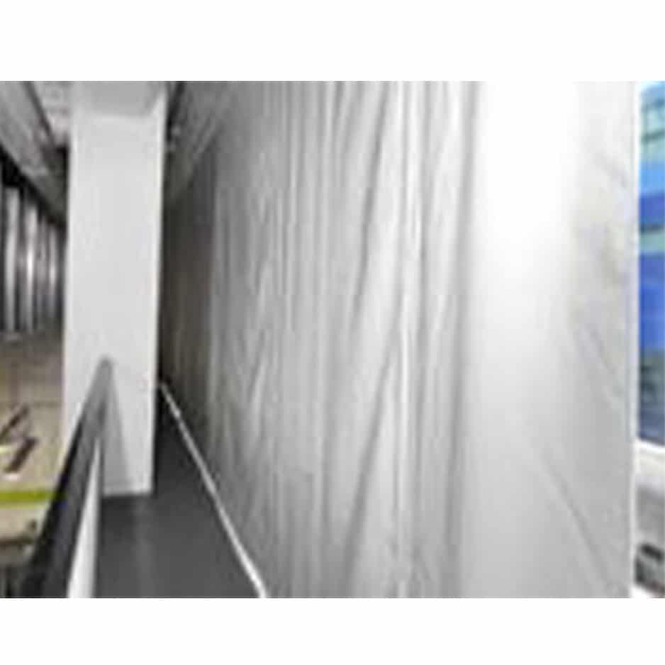 Laser blocking curtain installed inside the laser facility at Imperial College
