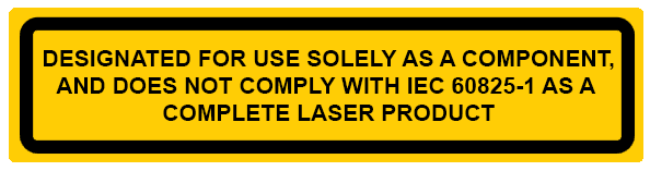FDA component label by Lasermet Laser Safety Solutions