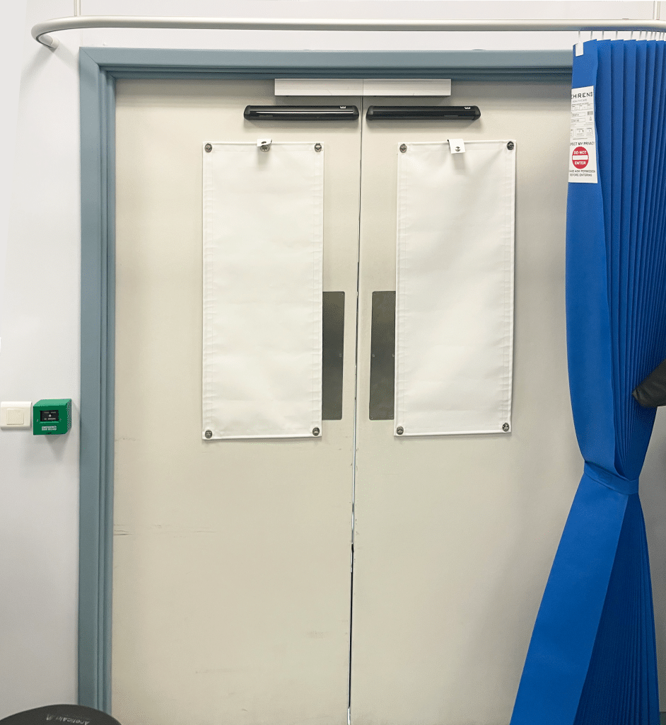 Window block Installation 2 by Lasermet Laser Safety Solutions