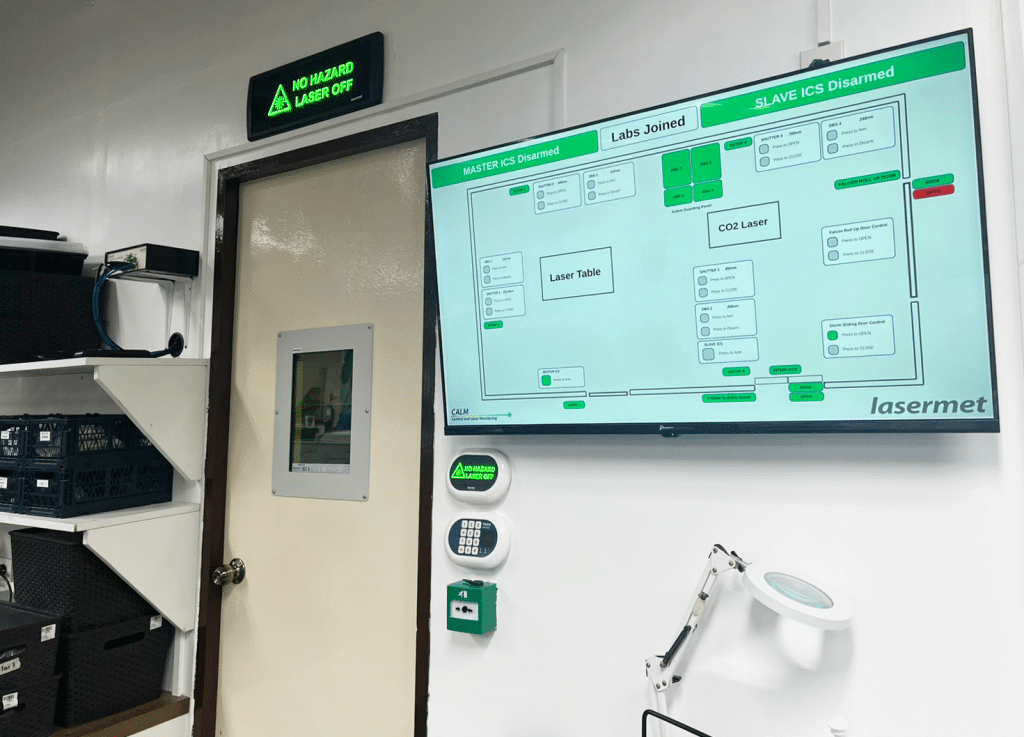 Laser lab calm out by Lasermet Laser Safety Solutions