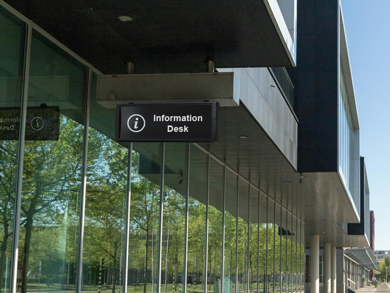 SeriousLED Ultra 580 Information Sign Fixed 3x4 1 by Lasermet Laser Safety Solutions