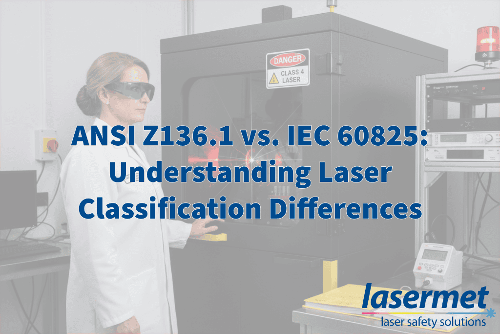 ANSI Z136.1 vs. IEC 60825 Understanding Laser Classification Differences Cover Photo Blog by Lasermet Laser Safety Solutions