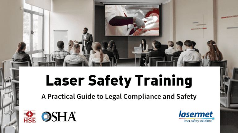 Lasermet Blog post cover for laser safety training