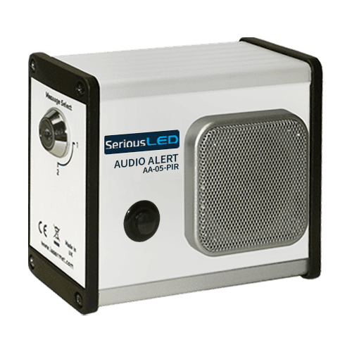 Serious LED AA 05 PIR Audio Alert 1 by Lasermet Laser Safety Solutions