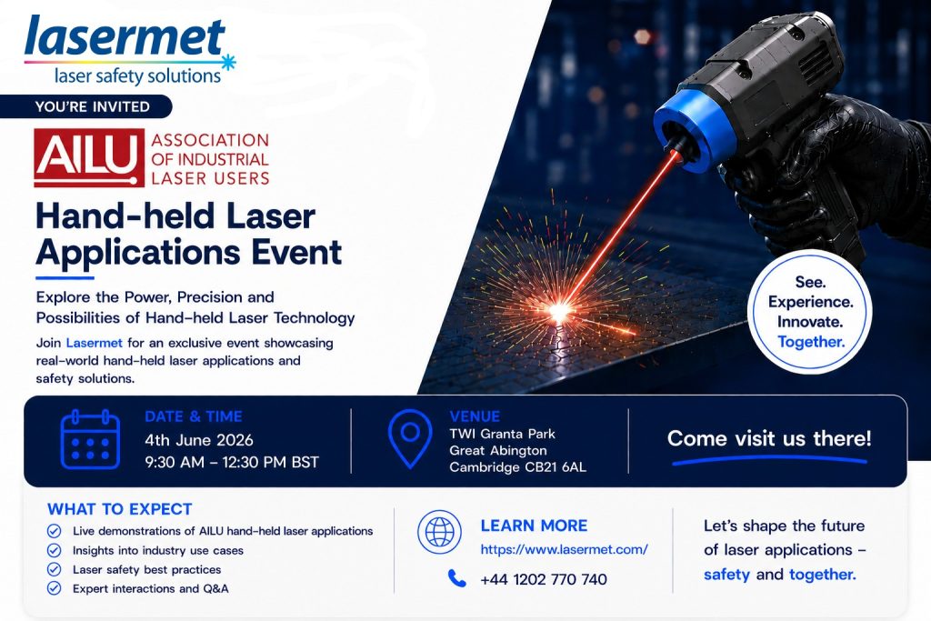 2026 AILU Invite by Lasermet Laser Safety Solutions