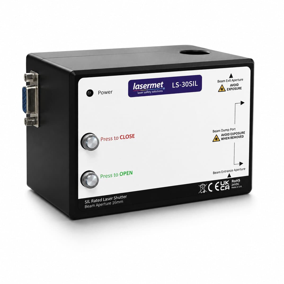 LS-30SIL Dual Channel Laser Shutter Side