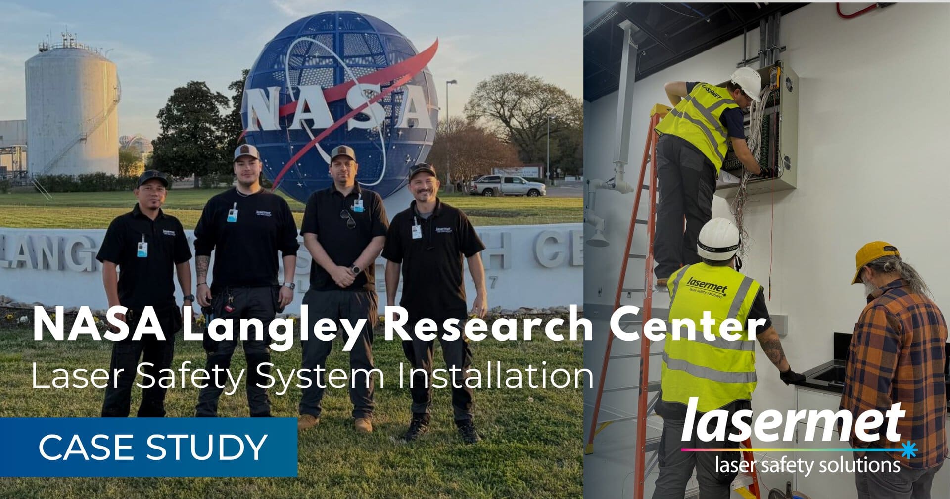 Case Study Cover Photo Lasermet Installation at NASA Langley Research Center