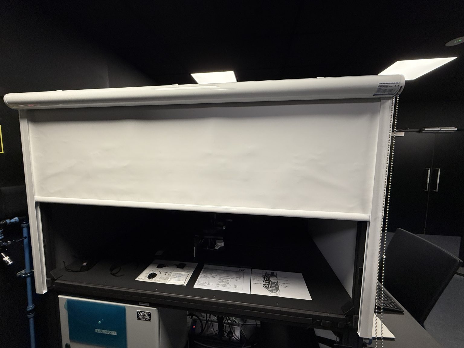 Lasermet STMicroelectronics Laser Roller Blinds by Lasermet Laser Safety Solutions