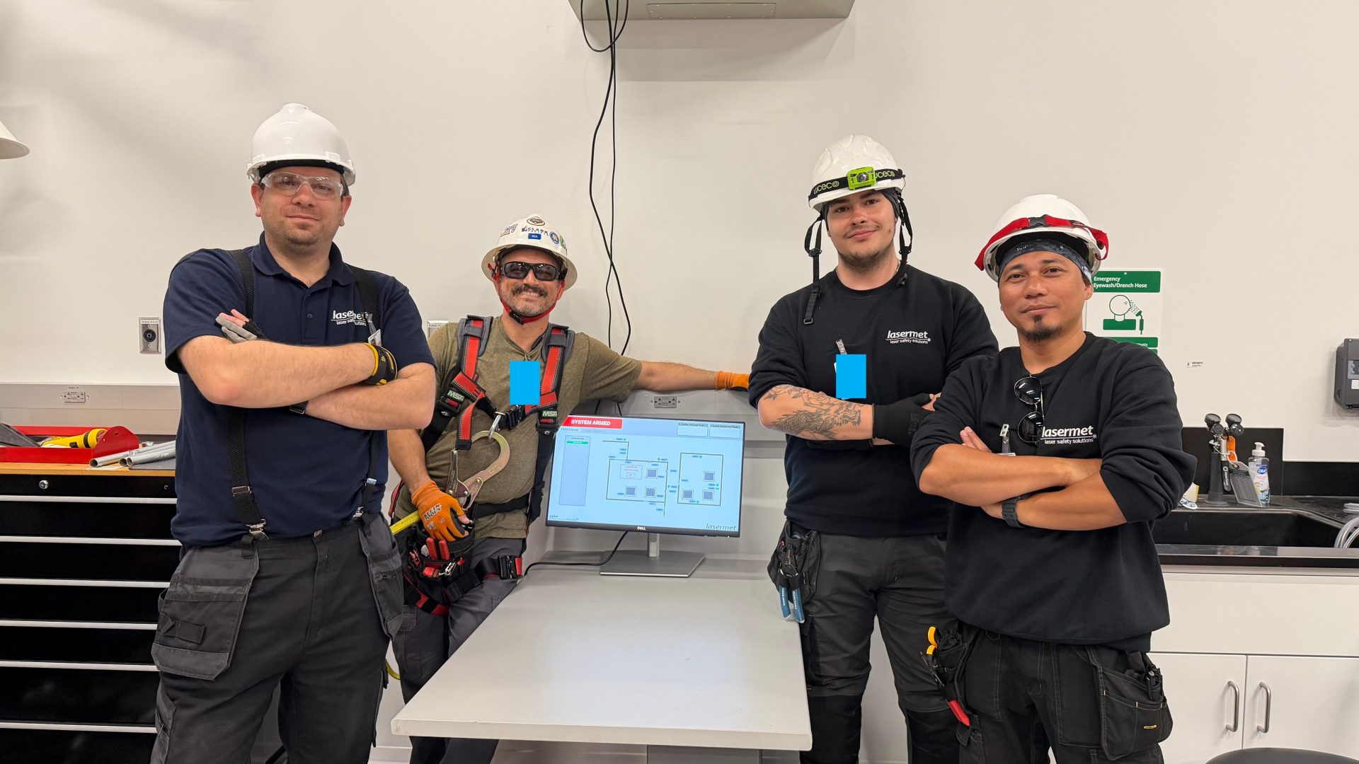 lasermet engineers nasa installation team 1 by Lasermet Laser Safety Solutions