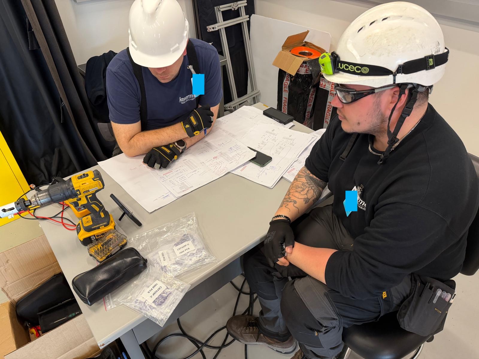 lasermet install engineers planning1 by Lasermet Laser Safety Solutions
