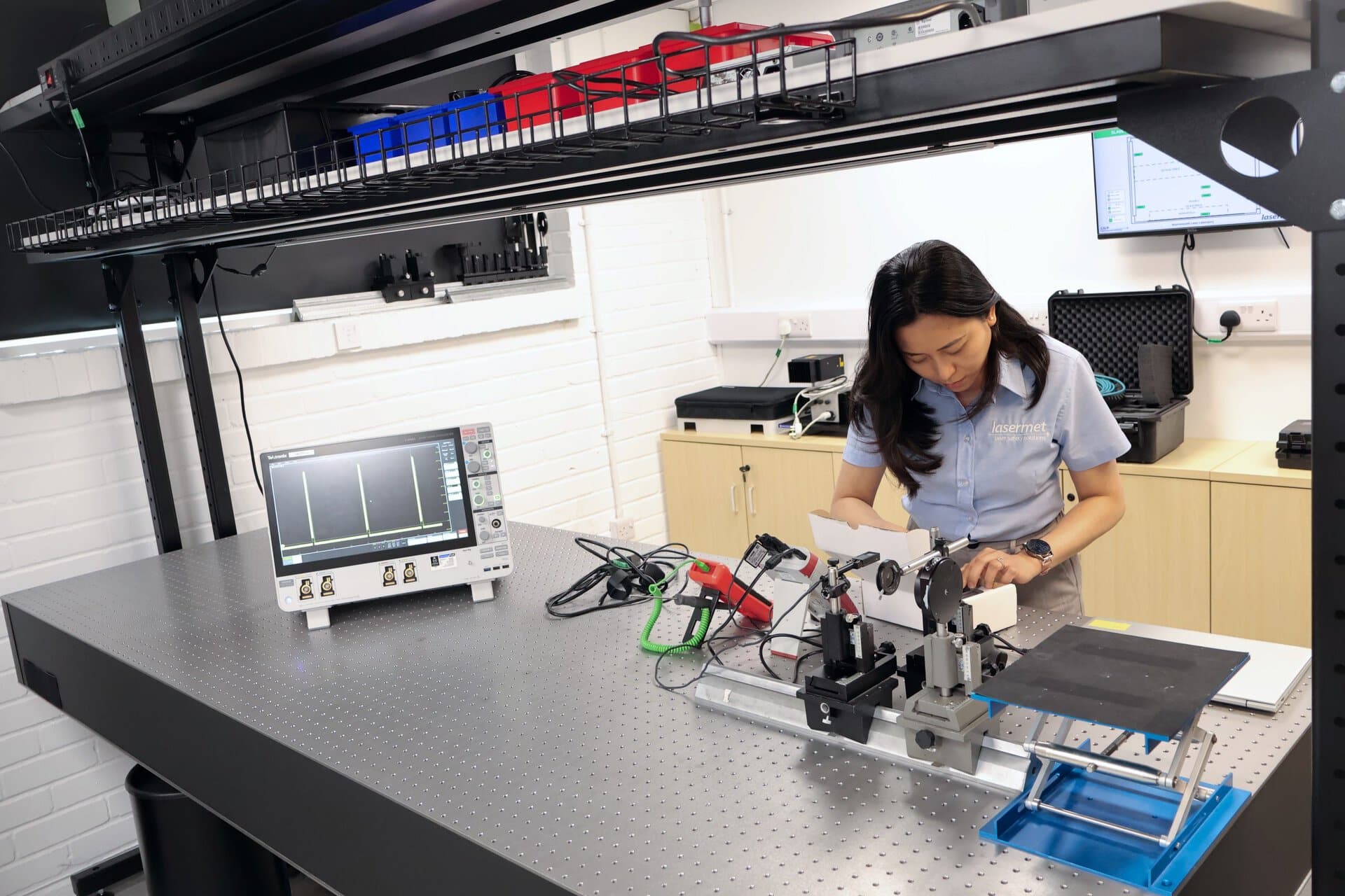 Lasermet Laser & LED Test Lab with Herb