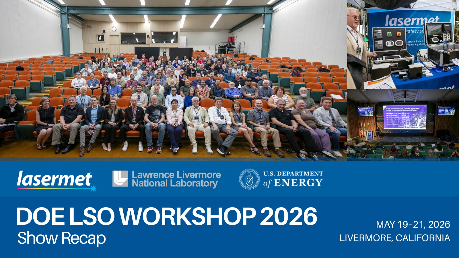 Lasermet at US Department of Energy LSO Workshop 2026 Show Recap Livermore California