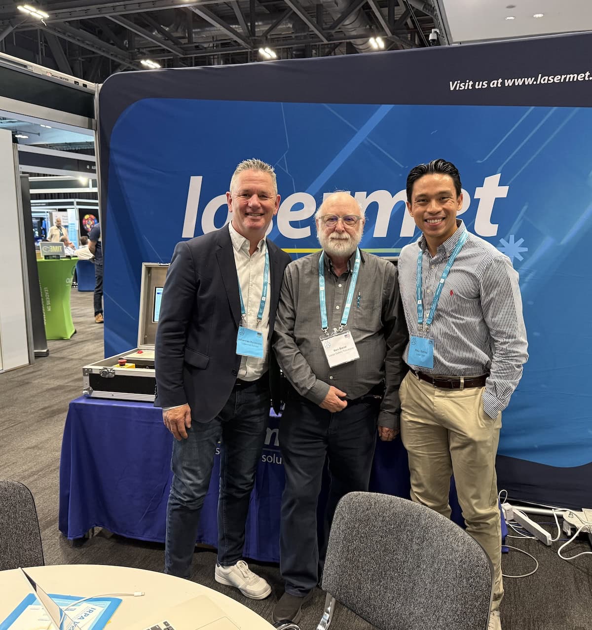 Lasermet Team with Ken Barat by Lasermet Laser Safety Solutions