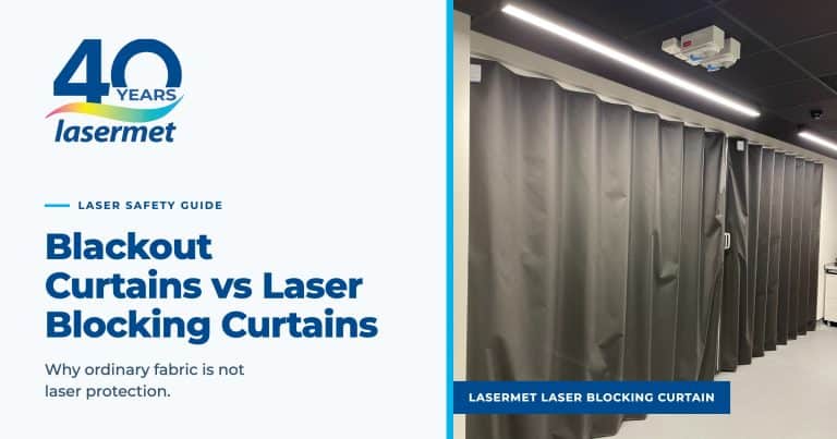 ordinary blackout curtains vs lasermet's laser blocking curtains